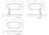 Brembo OE Prem NAO Ceramic Pads (Rear) - 2010 Hyundai Elantra/09-10 Sonata/10-13 Kia Soul by Brembo P30047N-BRE
