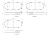 Brembo OE Prem NAO Ceramic Pads (Front) - 10-13 Kia Forte/Forte Koup/14-16 Soul by Brembo P30077N-BRE