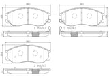 Brembo OE Prem NAO Ceramic Pads (Front) - 04-05 Kia Sedona by Brembo P30078N-BRE