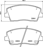 Brembo OE Prem LowMet Pads (Front) - 19-23 Genesis G70/18-21 Kia Stinger by Brembo P30108-BRE