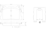 Brembo OE PRIME LowMet Brake Pads (Rear) - 17-19 Genesis G90 by Brembo P30130-BRE
