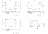 Brembo OE PRIME LowMet Brake Pads (Rear) - 20-22 Genesis G90/19-20 Kia K900 by Brembo P30135-BRE