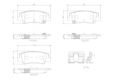 Brembo OE LowMet Brake Pads (Rear) - 21-24 Hyundai Sonata/22-24 Tucson/21-24 Kia K5/23-24 Sportage by Brembo P30137-BRE