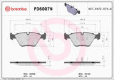 Brembo OE Prem NAO Ceramic Pads (Front) - 90-03 Jaguar Vanden Plas/90-97 XJ6/98-03 XJ8 by Brembo P36007N-BRE