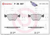 Brembo OE Prem LowMet Pads (Front) - 90-03 Jaguar Vanden Plas/90-97 XJ6/98-03 XJ8 by Brembo P36007-BRE