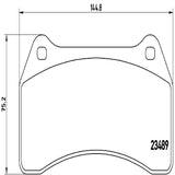 Brembo OE Prem LowMet Pads (Front) - 03-05 Jaguar S-Type/2005 Super V8/04-05 XJR by Brembo P36014-BRE