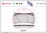 Brembo OE PRIME LowMet Brake Pads (Front) - 98-03 Jaguar Vanden Plas/XJ8/XJR/00-06 XK8/XKR by Brembo P36018-BRE