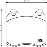 Brembo OE Prem LowMet Pads (Rear) - 03-05 Jaguar S-Type/2005 Super V8/04-07 Volvo S60 by Brembo P36020-BRE