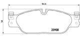 Brembo OE Prem LowMet Pads (Front) - 03-05 Jaguar S-Type/04-05 Vanden Plas/XJ8 by Brembo P36021-BRE