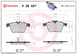 Brembo OE Prem LowMet Pads (Front) - 06-08 Jaguar S-Type by Brembo P36027-BRE
