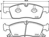 Brembo OE Prem NAO Ceramic Pads (Front) - 12-19 Dodge Durango/12-20 Jeep Grand Cherokee by Brembo P37022N-BRE