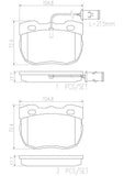 Brembo OE Prem NAO Ceramic Pads (Front) - 94-99 Land Rover Disco/90-94 Range Rover by Brembo P44004N-BRE