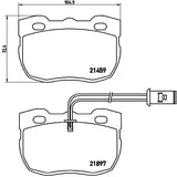 Brembo OE Prem LowMet Pads (Front) - 94-99 Land Rover Disco/90-94 Range Rover by Brembo P44004-BRE