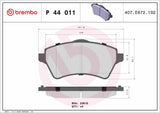 Brembo OE Prem LowMet Pads (Front) - 02-05 Land Rover Freelander by Brembo P44011-BRE