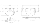 Brembo OE Prem NAO Ceramic Pads (Front) - 03-05 Land Rover Range Rover by Brembo P44012N-BRE