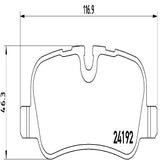 Brembo OE Prem LowMet Pads (Rear) - 05-09 Land Rover LR3/06-09 Range Rover by Brembo P44013-BRE