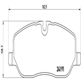 Brembo OE Prem LowMet Pads (Front) - 05-09 Land Rover LR3/06-09 Range Rover by Brembo P44014-BRE