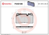 Brembo OE Prem NAO Ceramic Pads (Front) - 06-09 Land Rover by Brembo P44018N-BRE