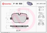 Brembo OE Prem LowMet Pads (Rear) - 10-12 Land Rover Range Rover/10-13 Range Rover Sport by Brembo P44025-BRE