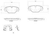 Brembo OE PRIME LowMet Brake Pads (Rear) - 22-24 Land Rover Range Rover/23-24 Range Rover Sport by Brembo P44032-BRE