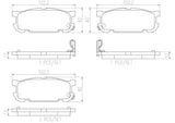 Brembo OE Prem NAO Ceramic Pads (Rear) - 01-02 Mazda Miata by Brembo P49030N-BRE