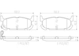 Brembo OE Prem NAO Ceramic Pads (Rear) - 01-05 Mazda Miata by Brembo P49031N-BRE