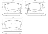 Brembo OE Prem NAO Ceramic Pads (Front) - 03-05 Mazda 6 by Brembo P49032N-BRE