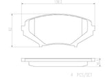 Brembo OE Prem NAO Ceramic Pads (Front) - 04-11 Mazda RX-8 by Brembo P49034N-BRE