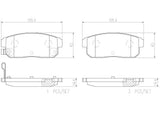 Brembo OE Prem NAO Ceramic Pads (Rear) - 04-11 Mazda RX-8 by Brembo P49035N-BRE