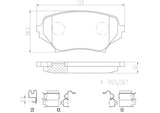 Brembo OE Prem NAO Ceramic Pads (Front) - 06-15 Mazda MX-5 Miata by Brembo P49043N-BRE