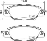 Brembo OE Prem NAO Ceramic Pads (Rear) - 16-20 Mazda CX-5 by Brembo P49053N-BRE