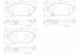 Brembo OE Prem NAO Ceramic Pads (Rear) - 16-20 Mazda 6 by Brembo P49059N-BRE