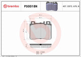 Brembo OE Prem NAO Ceramic Pads (Front) - Mercedes by Brembo P50018N-BRE