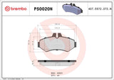 Brembo OE Prem NAO Ceramic Pads (Rear) - Mercedes by Brembo P50020N-BRE