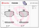 Brembo OE Prem NAO Ceramic Pads (Front) - 08-16 Smart Fortwo by Brembo P50038N-BRE