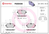 Brembo OE Prem NAO Ceramic Pads (Front) - Mercedes by Brembo P50045N-BRE