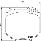 Brembo OE Prem LowMet Pads (Front) - Mercedes by Brembo P50048-BRE