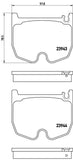 Brembo OE Prem LowMet Pads (Front) - Mercedes by Brembo P50062-BRE