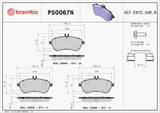 Brembo OE Prem NAO Ceramic Pads (Front) - Mercedes by Brembo P50067N-BRE