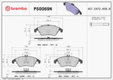 Brembo OE Prem NAO Ceramic Pads (Front) - Mercedes by Brembo P50069N-BRE