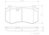 Brembo OE Prem NAO Ceramic Pads - Mercedes by Brembo P50074N-BRE