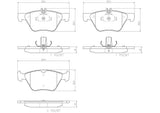Brembo OE Prem NAO Ceramic Pads (Front) - 04-05 Mercedes E320/06-09 E350 by Brembo P50075N-BRE
