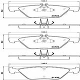 Brembo OE Prem LowMet Pads (Front) - 04-05 Mercedes E320/06-09 E350 by Brembo P50075-BRE