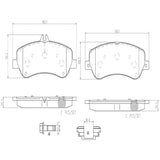 Brembo OE Prem NAO Ceramic Pads (Front) - Mercedes by Brembo P50086N-BRE