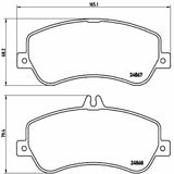 Brembo OE Prem LowMet Pads (Front) - Mercedes by Brembo P50086-BRE