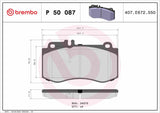 Brembo OE Prem LowMet Pads (Front) - Mercedes by Brembo P50087-BRE