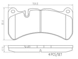 Brembo OE Prem NAO Ceramic Pads (Front) - Mercedes by Brembo P50092N-BRE