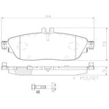 Brembo OE Prem NAO Ceramic Equivalent Pads (Front) - Mercedes by Brembo P50093N-BRE