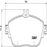 Brembo OE Prem LowMet Equivalent Pads (Front) - Mercedes by Brembo P50093-BRE