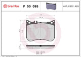Brembo OE Prem LowMet Pads (Front) - Mercedes by Brembo P50095-BRE